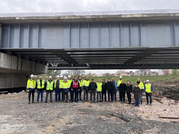 A visit to Construction of Cerkezkoy-Kapıkule Section of Halkalı-Kapıkule Railway Line Project from the officials of the European Union Delegation to Turkey