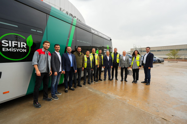 Kahramanmaraş için Elektrikli Otobüsler Üretim Hattından Teste Çıktı